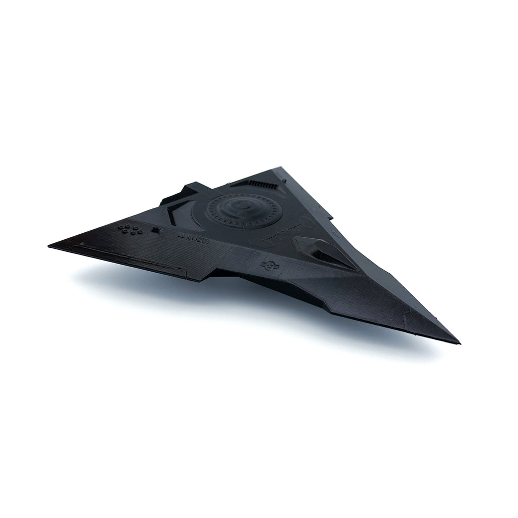 TR-3B Black Manta Triangle UFO – 3D-Printed Replica | 6"–10"