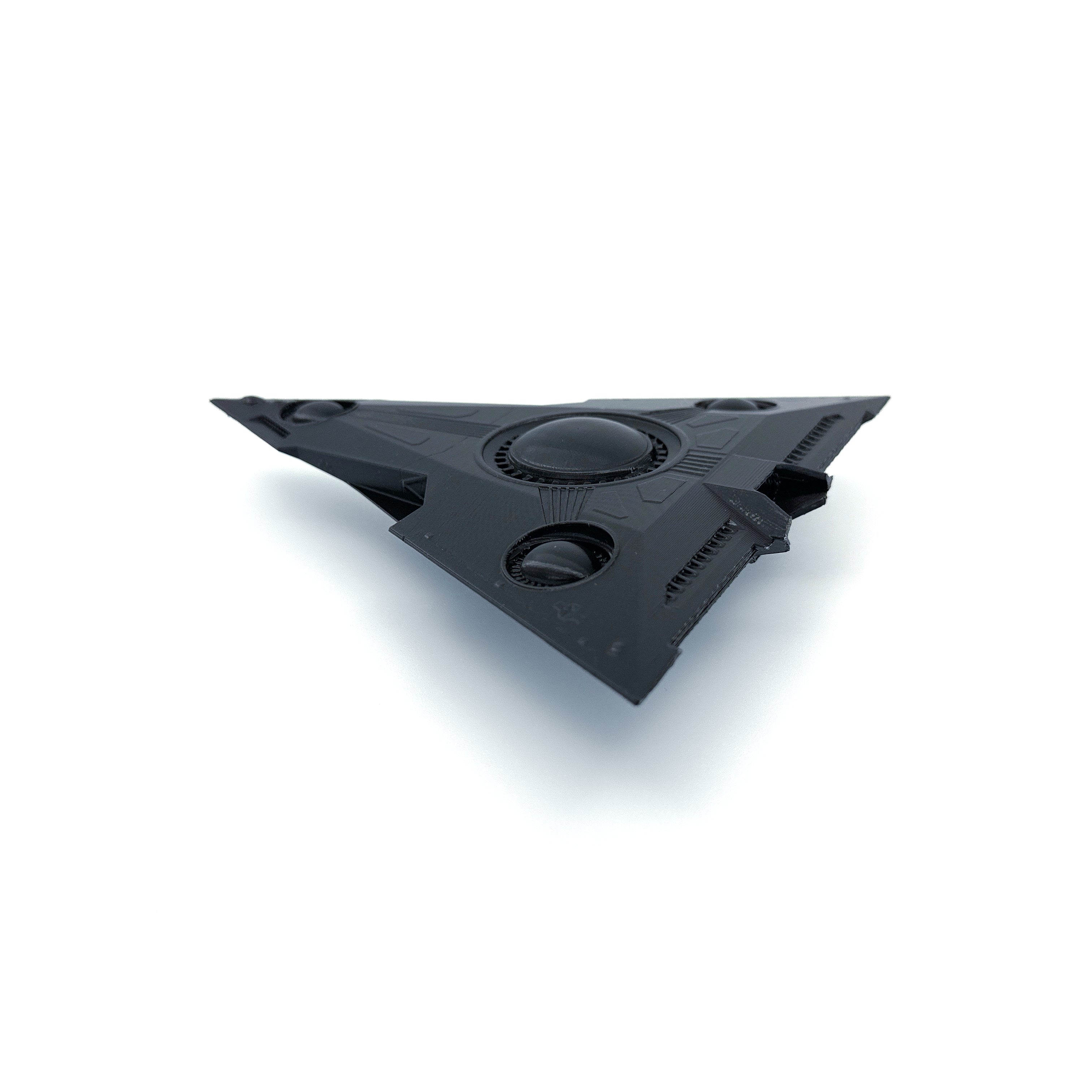 TR-3B Black Manta Triangle UFO – 3D-Printed Replica | 6"–10"