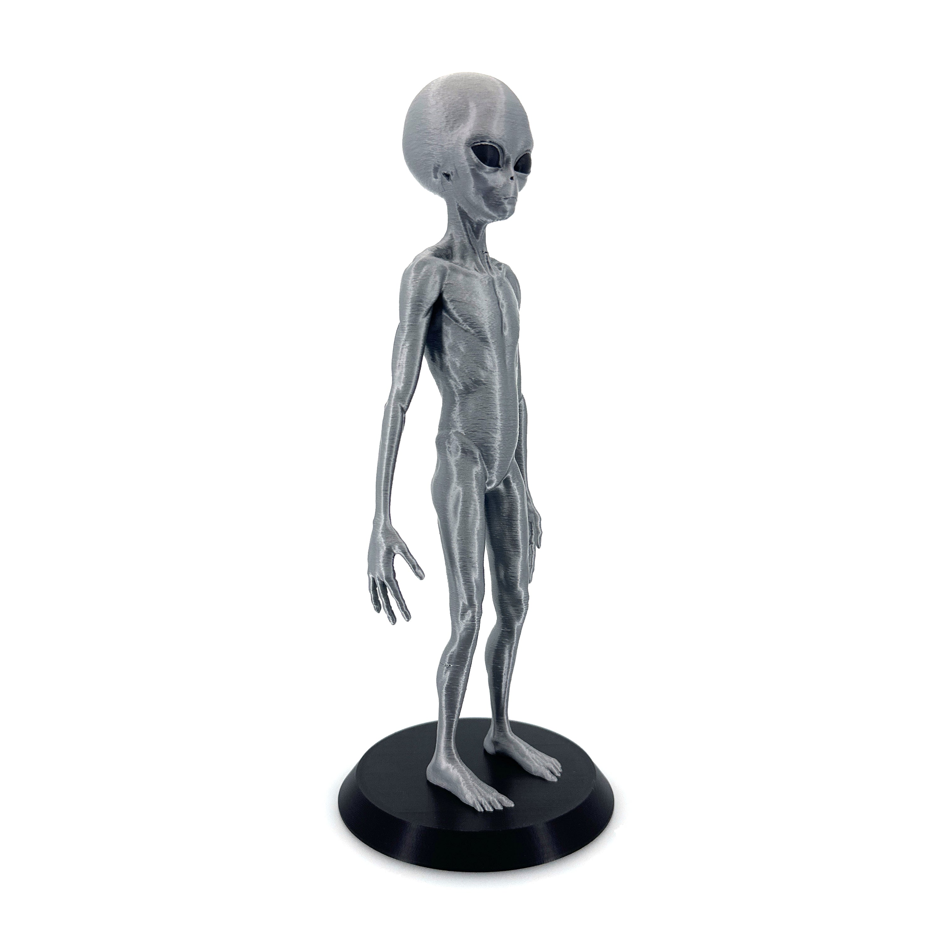 Grey Alien Figurine – 3D-Printed Collectible | 10"