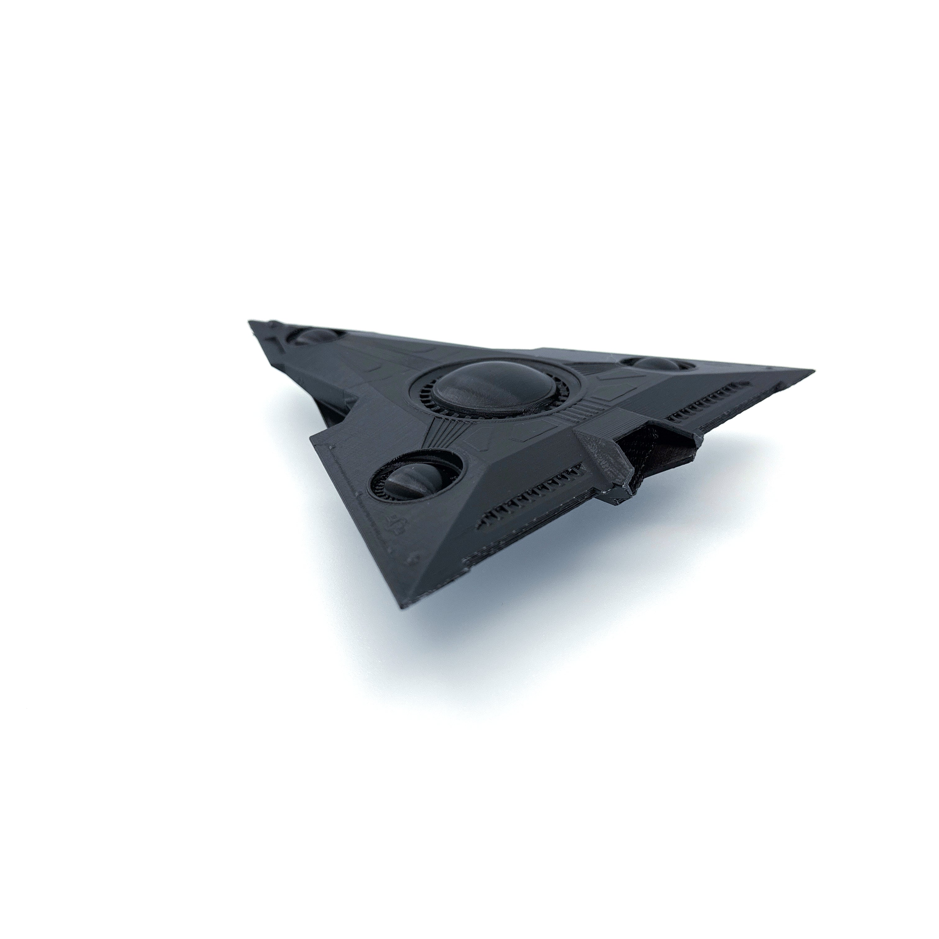 TR-3B Black Manta Triangle UFO – 3D-Printed Replica | 6"–10"