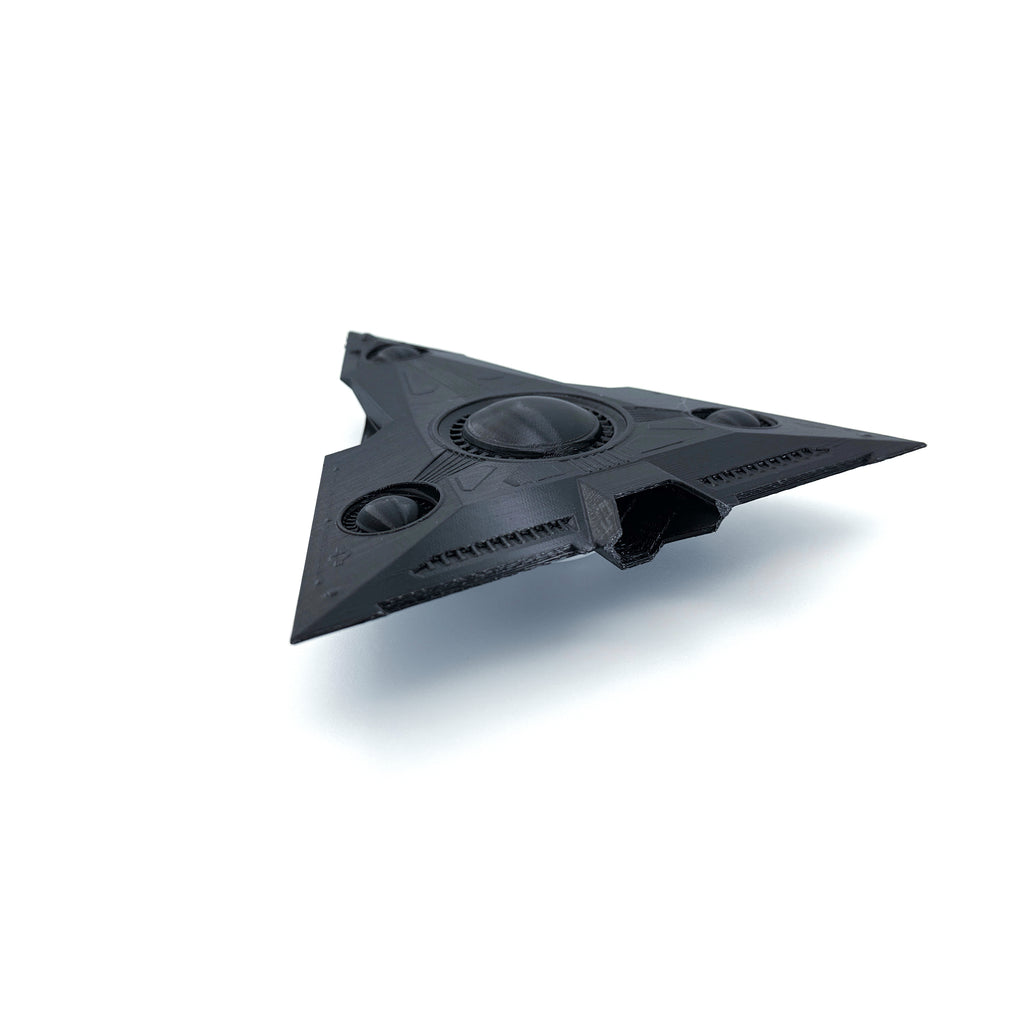 TR-3B Black Manta Triangle UFO – 3D-Printed Replica | 6"–10"