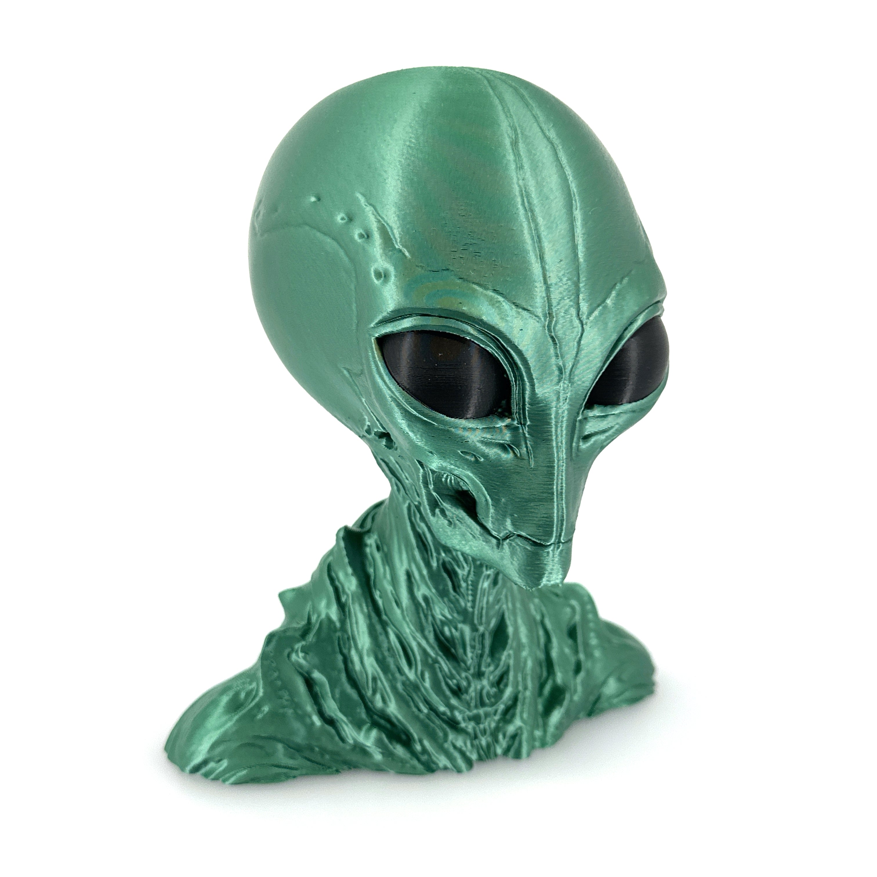 Insectoid Alien Head Bust – Mantis Species Sculpture | 4"–10"