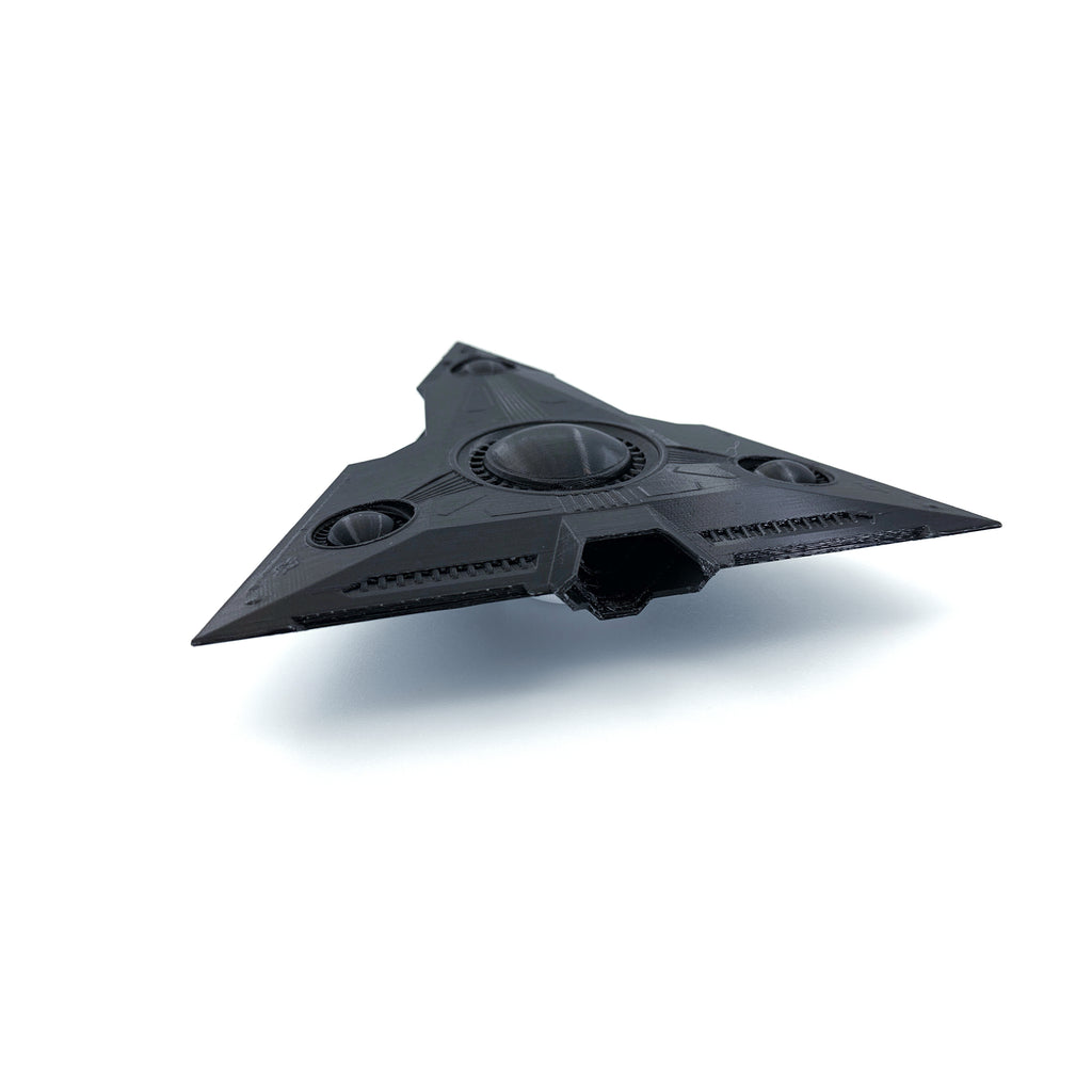 TR-3B Black Manta Triangle UFO – 3D-Printed Replica | 6"–10"