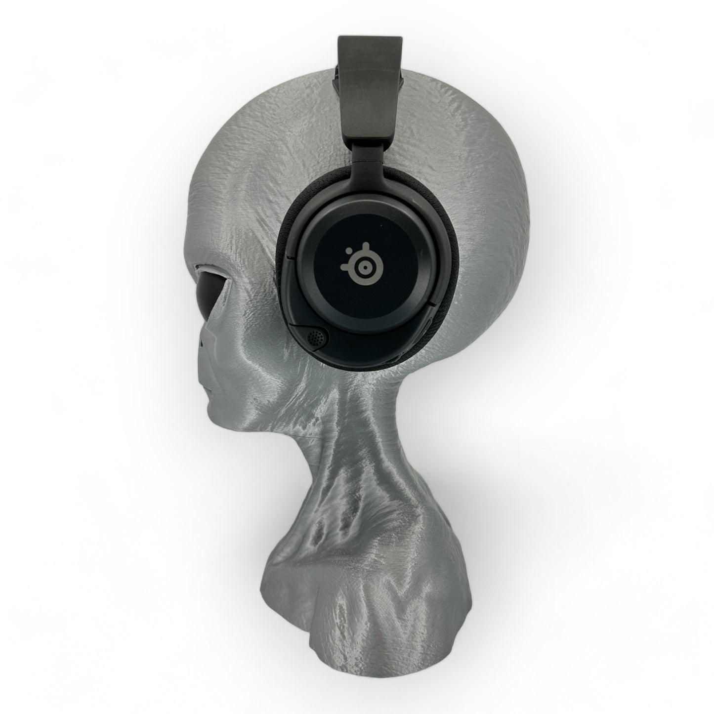 Grey Alien Headphone Stand 12" Tall