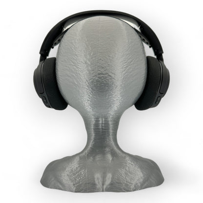 Grey Alien Headphone Stand 12" Tall