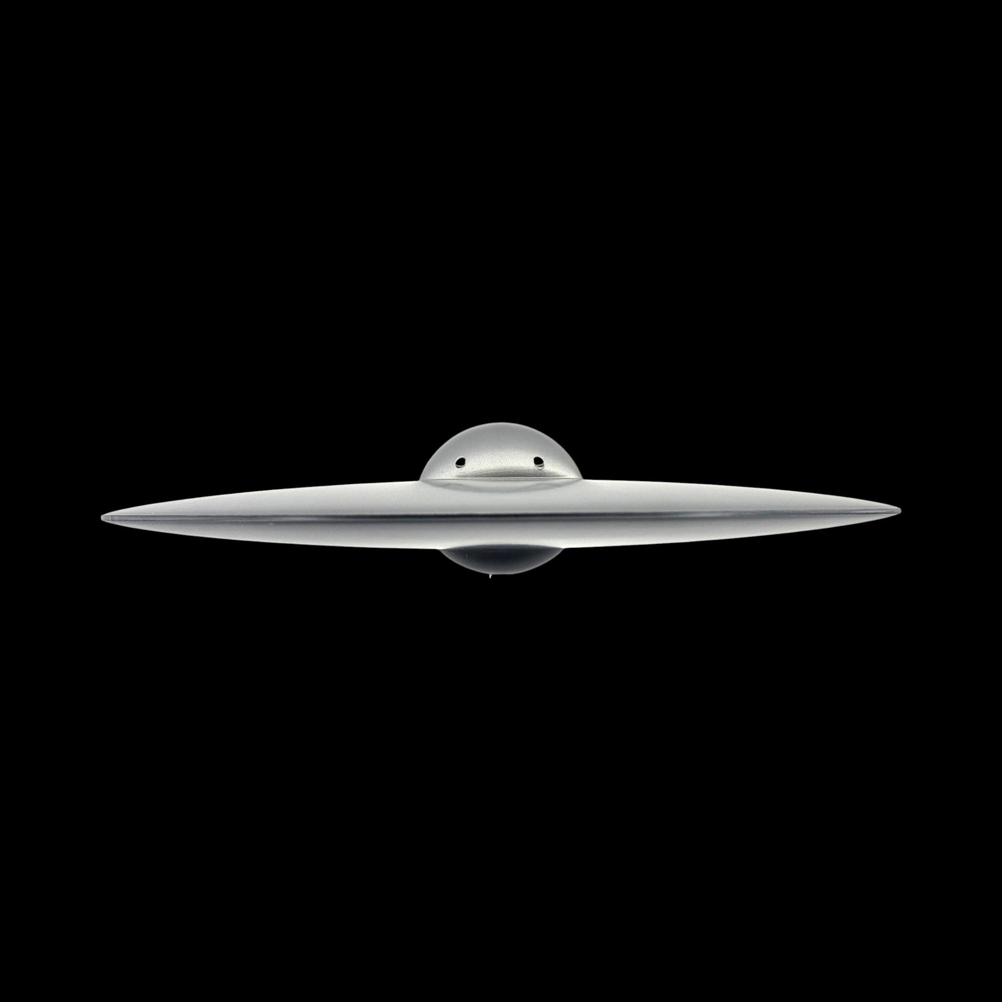 Aztec 1948 UFO – Hart Canyon Crash – 6"–12" — view 2, 3D printed replica on black background