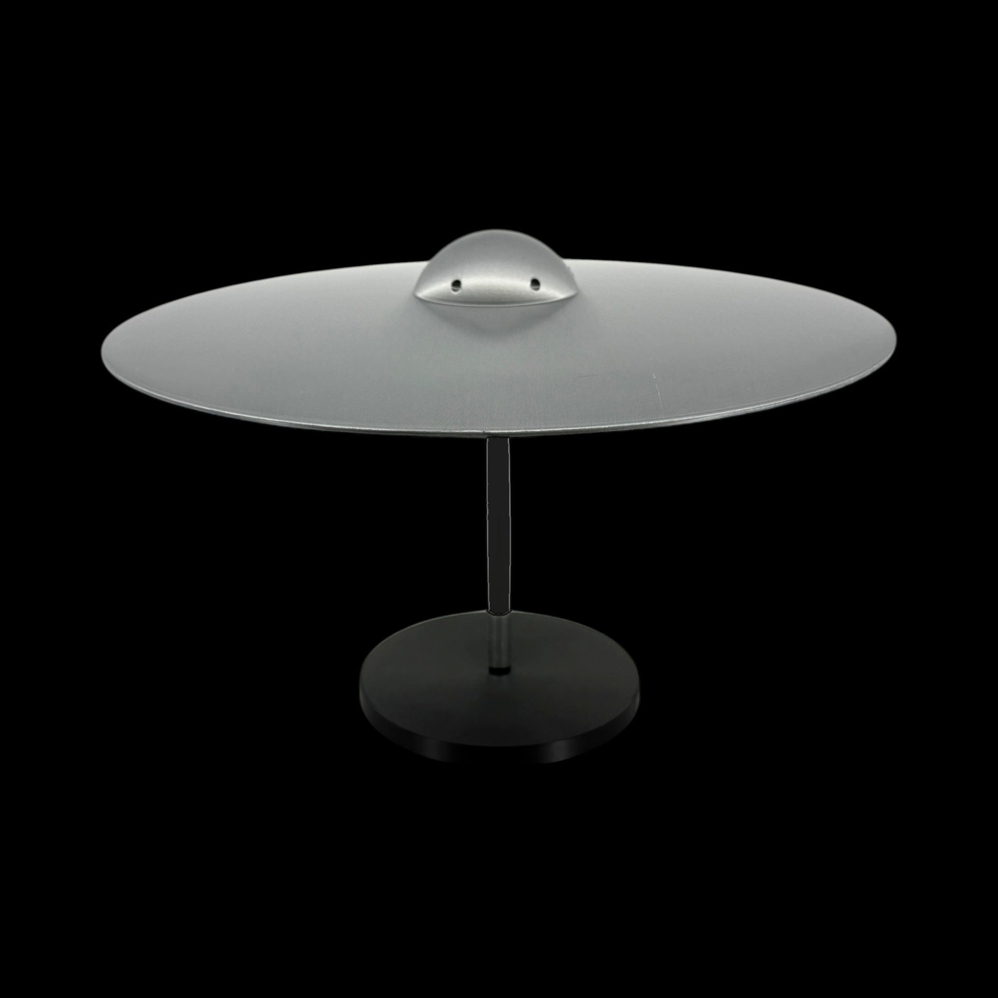 Aztec 1948 UFO – Hart Canyon Crash – 6"–12" — view 5, 3D printed replica on black background