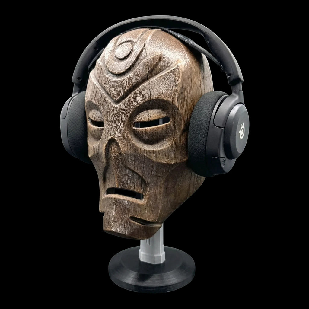 Dragon Priest Mask Stand 12.5 Inch - 3D Printed by UFODesigns3D
