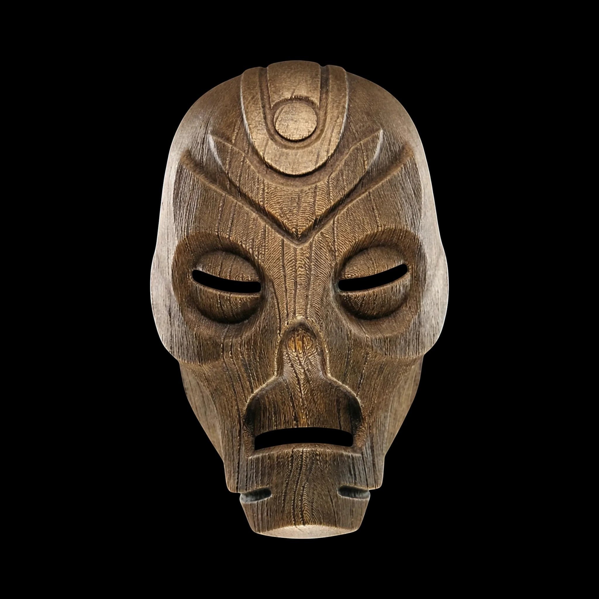Dragon Priest Wooden Mask Wearable - 3D Printed by UFODesigns3D