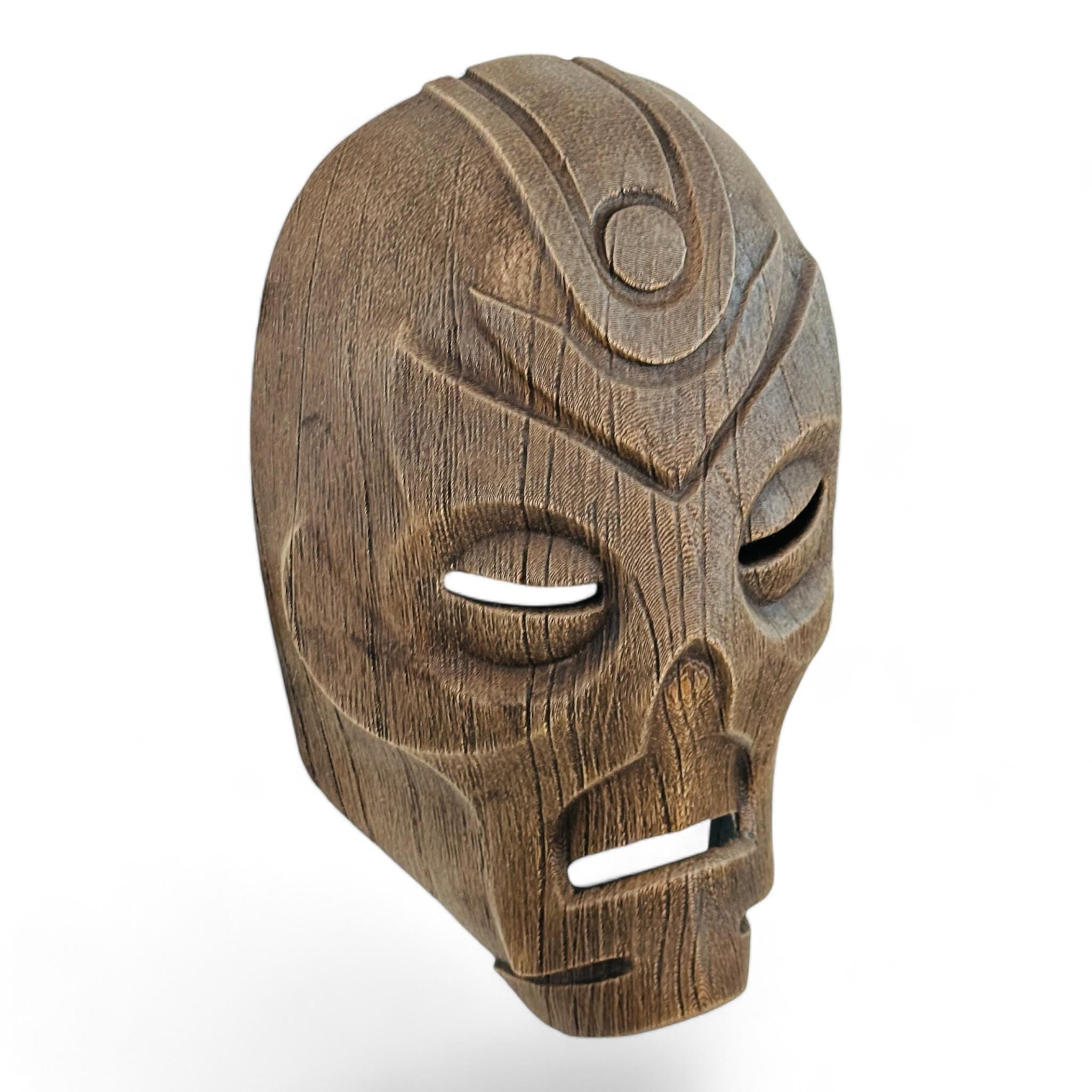 Dragon Priest Wooden Mask – Wearable - UFODesigns3D