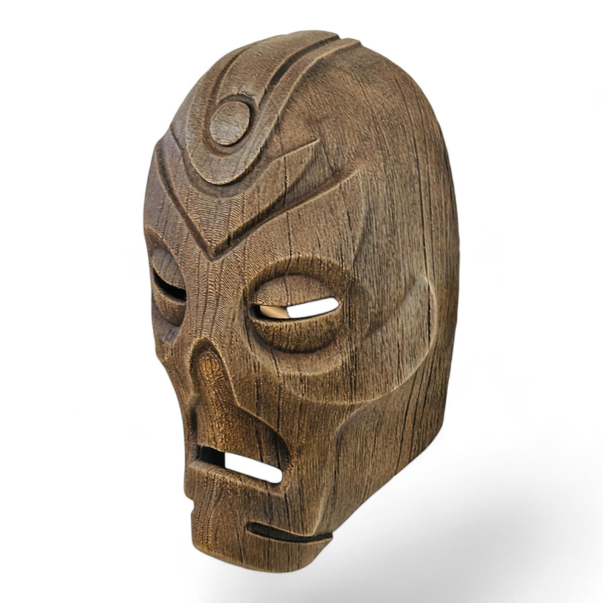 Dragon Priest Wooden Mask – Wearable - UFODesigns3D