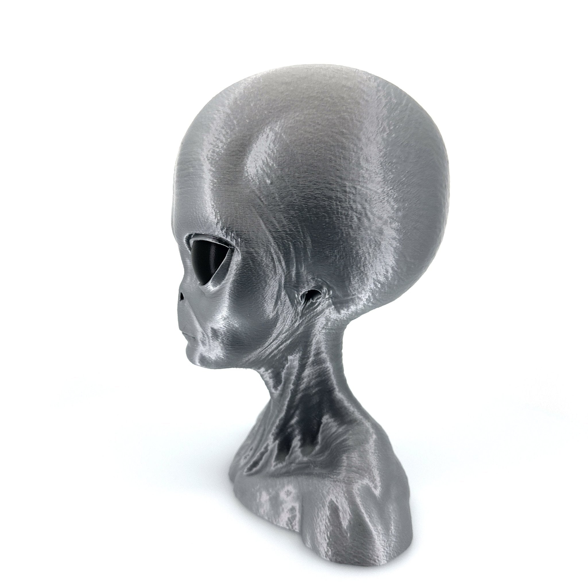 Grey Alien Head Bust – 4"–10" - UFODesigns3D