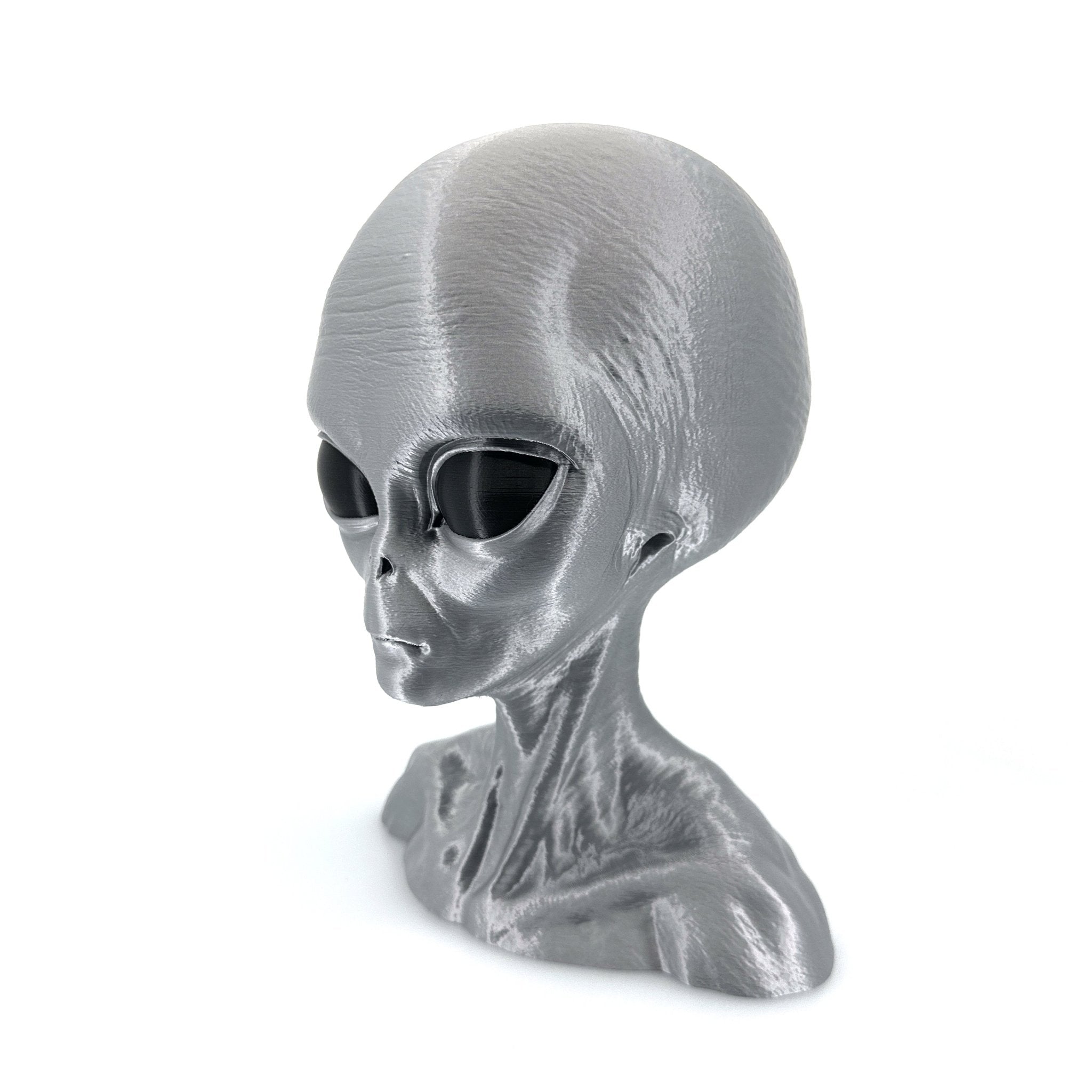 Grey Alien Head Bust – 4"–10" - UFODesigns3D