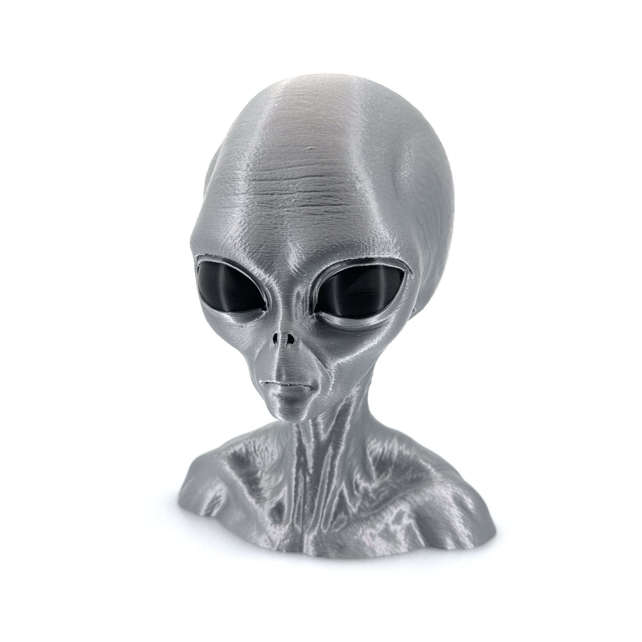 Grey Alien Head Bust – 4"–10" - UFODesigns3D