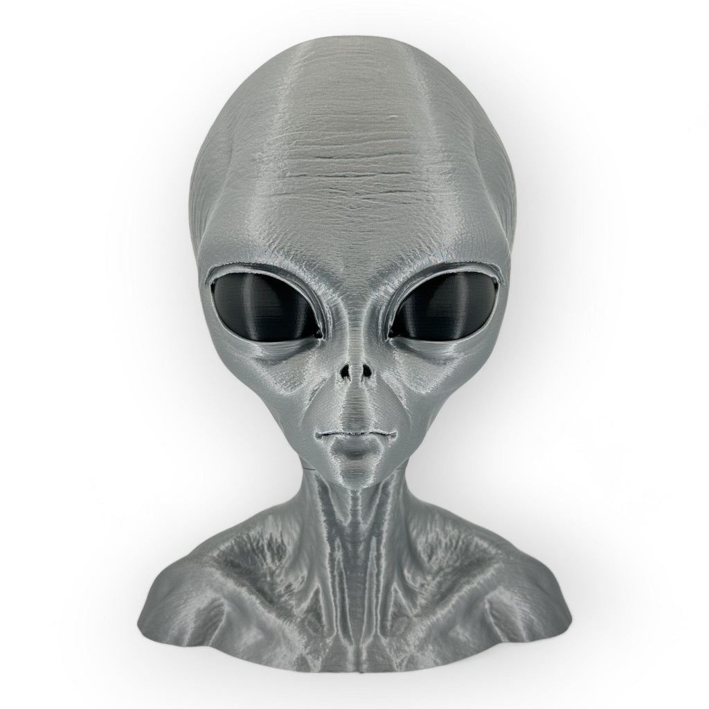 Grey Alien Headphone Stand – 12" - UFODesigns3D