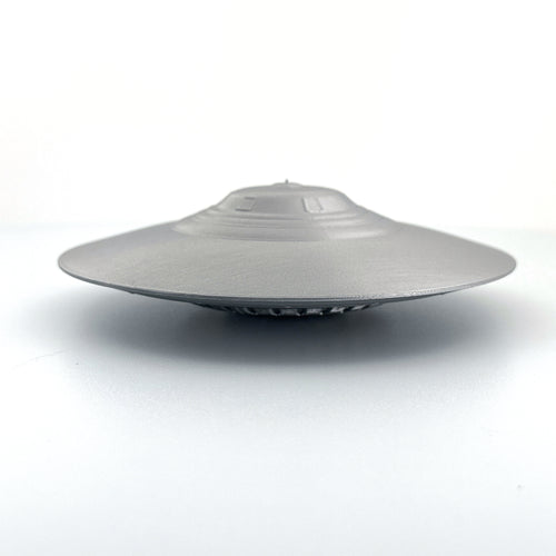 Area 51 Bob Lazar S4 Sport Model UFO - Alien Craft, Extraterrestrial Spaceship, 4 Sizes, Silver Grey Accents, Sci-Fi Collectible, UFO Decor