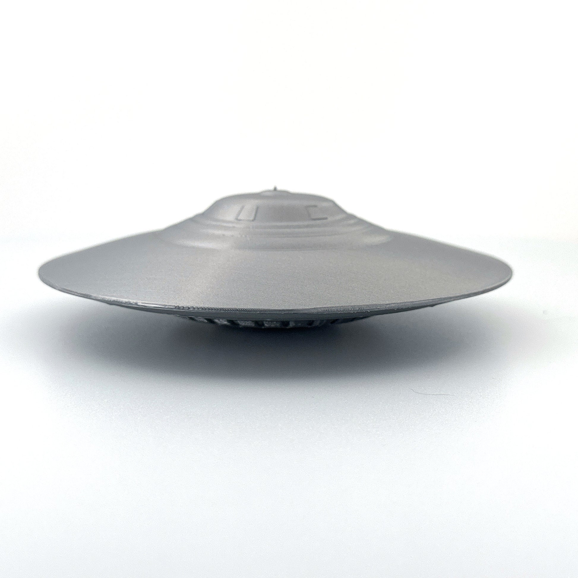 Area 51 Bob Lazar S4 Sport Model UFO - Alien Craft, Extraterrestrial Spaceship, 4 Sizes, Silver Grey Accents, Sci-Fi Collectible, UFO Decor