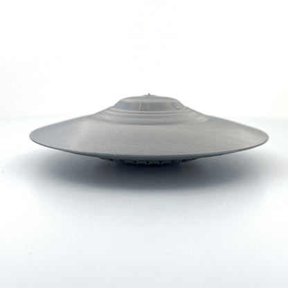 Area 51 Bob Lazar S4 Sport Model UFO - Alien Craft, Extraterrestrial Spaceship, 4 Sizes, Silver Grey Accents, Sci-Fi Collectible, UFO Decor