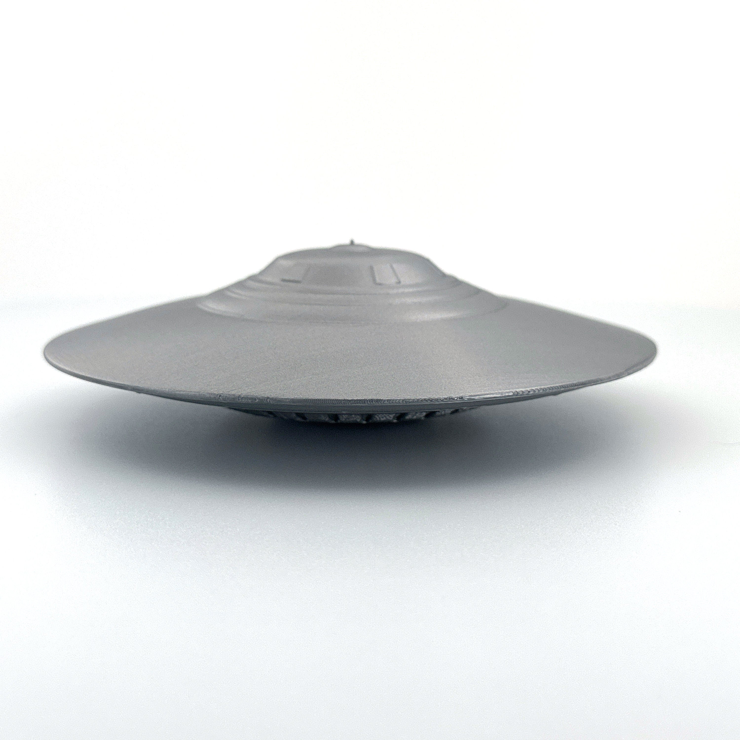 Area 51 Bob Lazar S4 Sport Model UFO - Alien Craft, Extraterrestrial Spaceship, 4 Sizes, Silver Grey Accents, Sci-Fi Collectible, UFO Decor