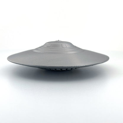 Area 51 Bob Lazar S4 Sport Model UFO - Alien Craft, Extraterrestrial Spaceship, 4 Sizes, Silver Grey Accents, Sci-Fi Collectible, UFO Decor