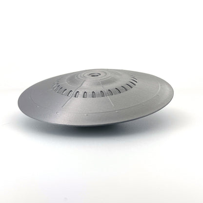 Area 51 Bob Lazar S4 Sport Model UFO - Alien Craft, Extraterrestrial Spaceship, 4 Sizes, Silver Grey Accents, Sci-Fi Collectible, UFO Decor
