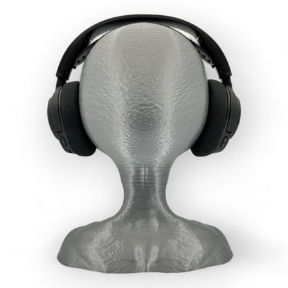 Grey Alien Headphone Stand 12" Tall