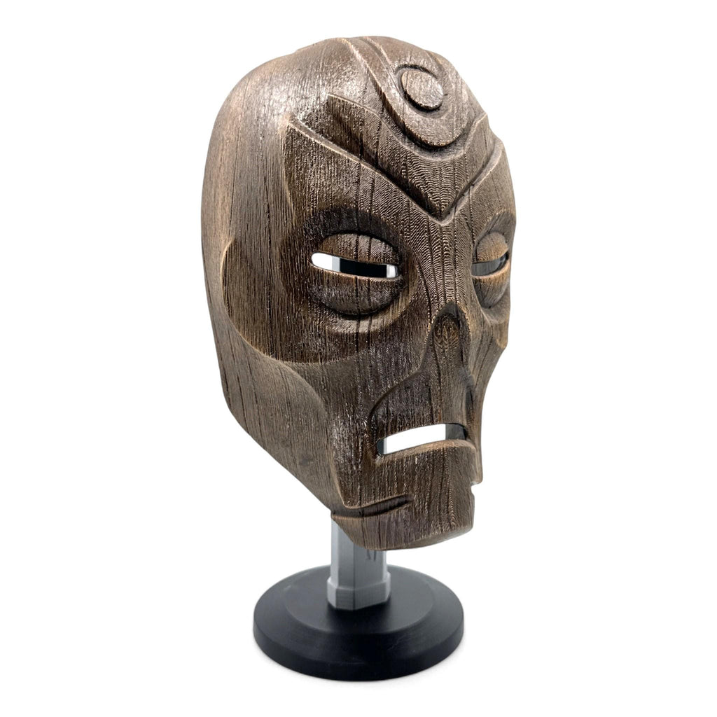 Skyrim Dragon Priest Wooden Mask Headphone Stand, Gaming Headset Holder