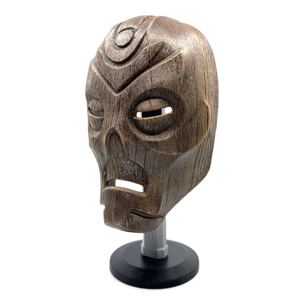 Skyrim Dragon Priest Wooden Mask Headphone Stand, Gaming Headset Holder