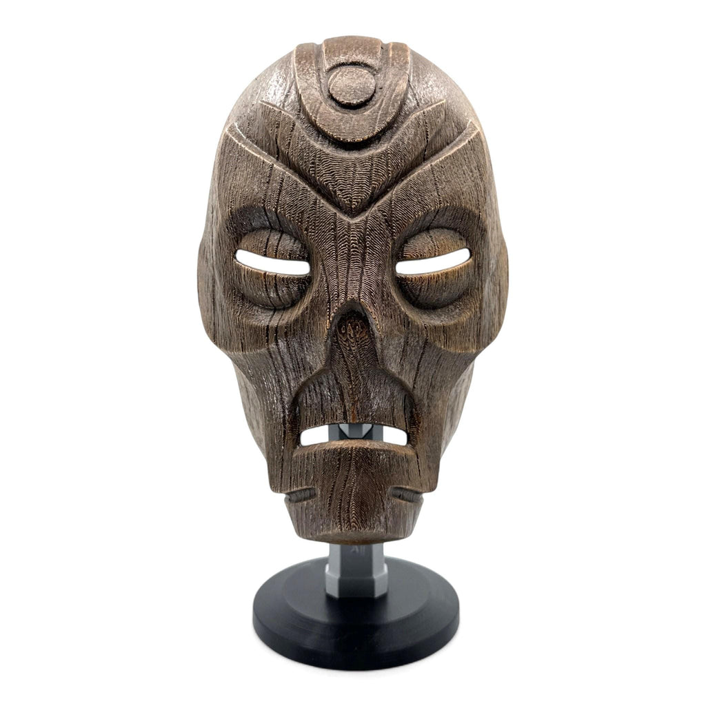 Skyrim Dragon Priest Wooden Mask Headphone Stand, Gaming Headset Holder