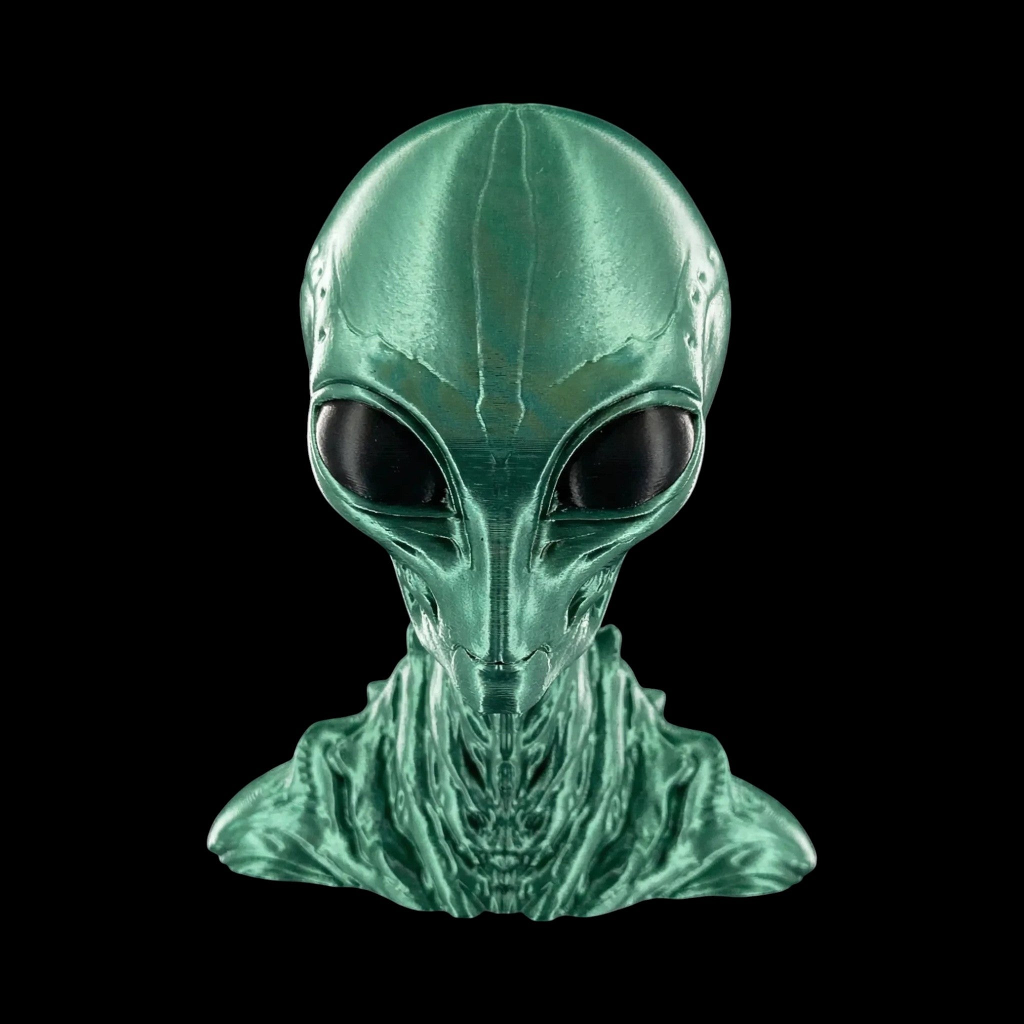 Insectoid Alien Head Bust 4 to 10 Inch Sizes - 3D Printed by UFODesigns3D