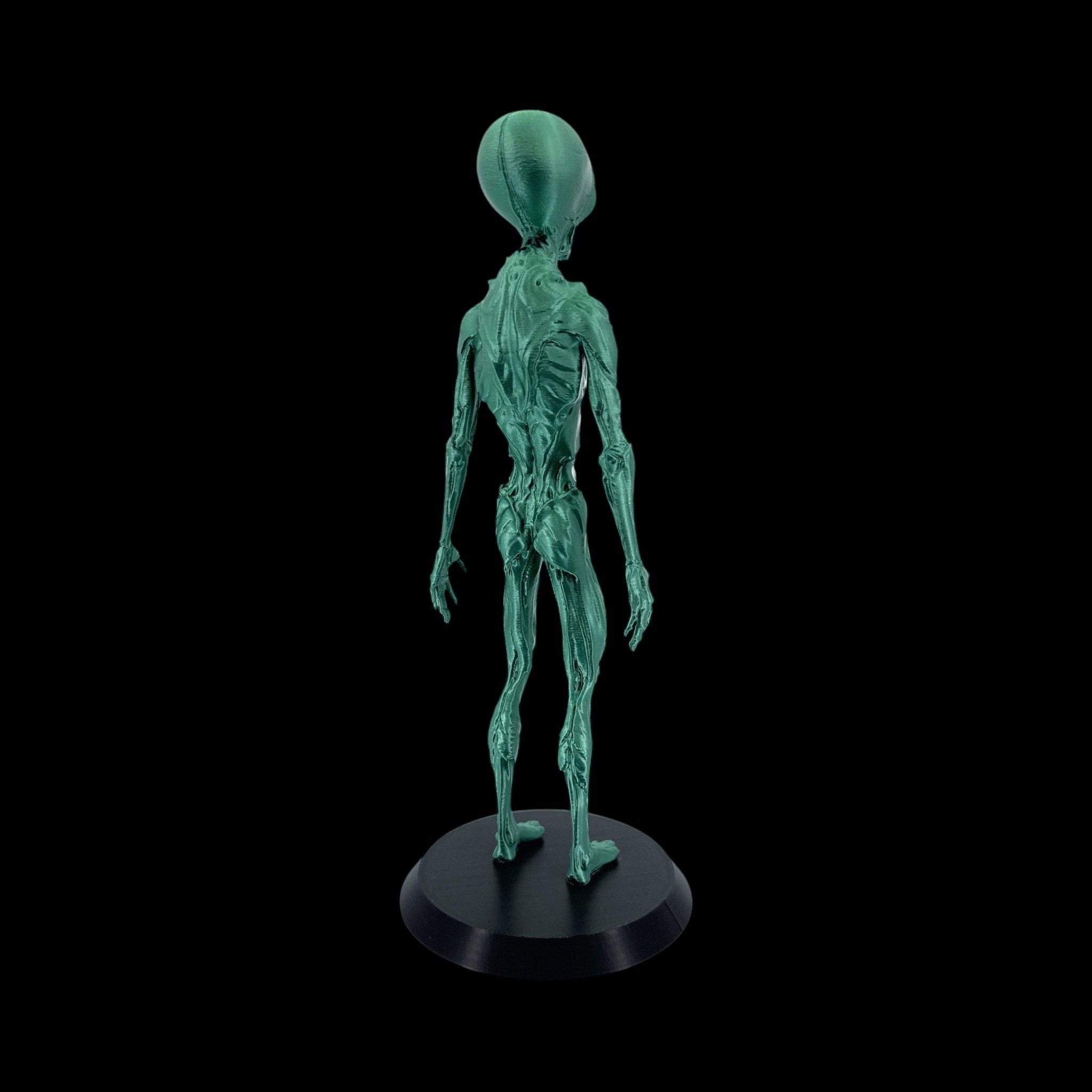 Insectoid Alien Figurine – 10"–12" — view 6, 3D printed replica on black background