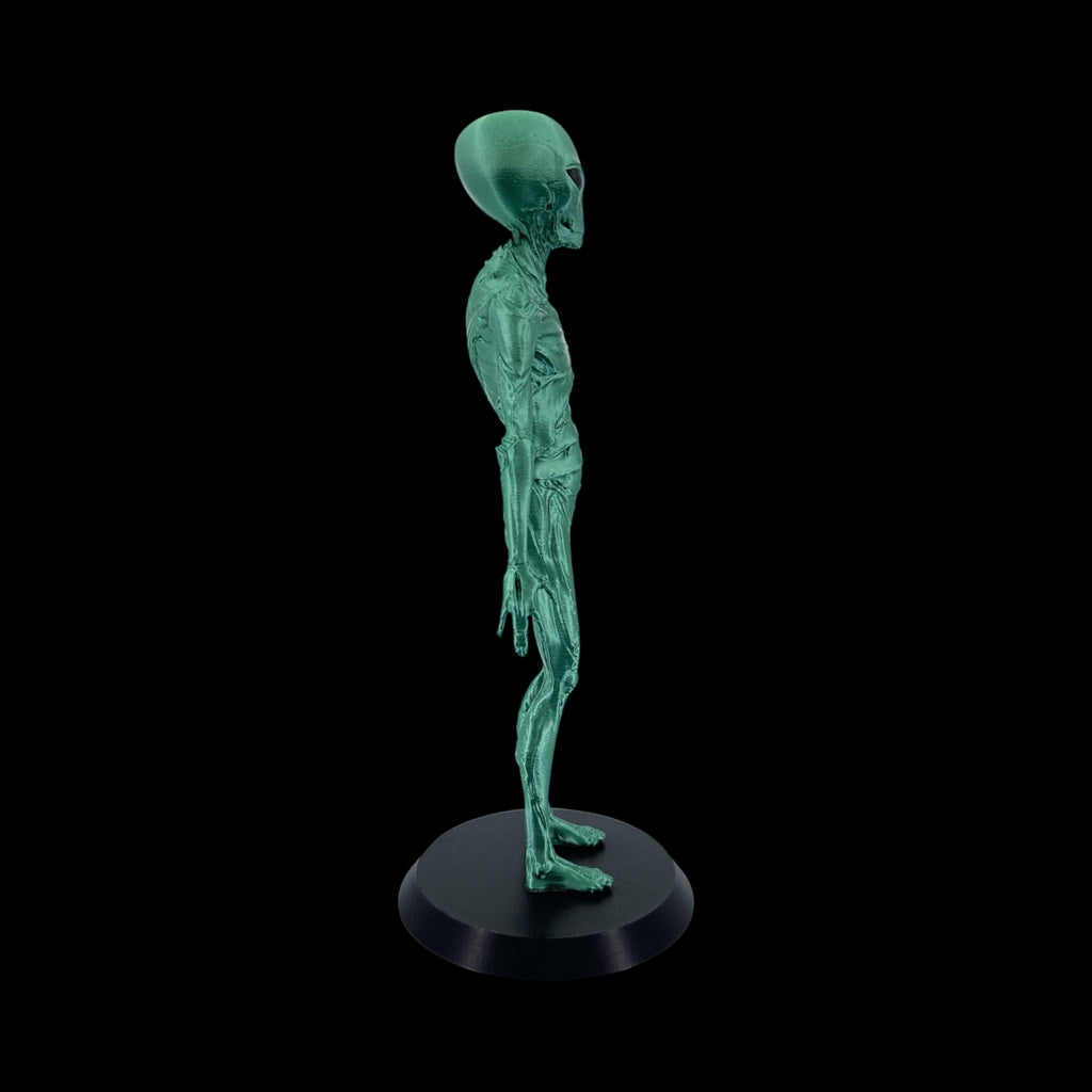 Insectoid Alien Figurine – 10"–12" — view 7, 3D printed replica on black background