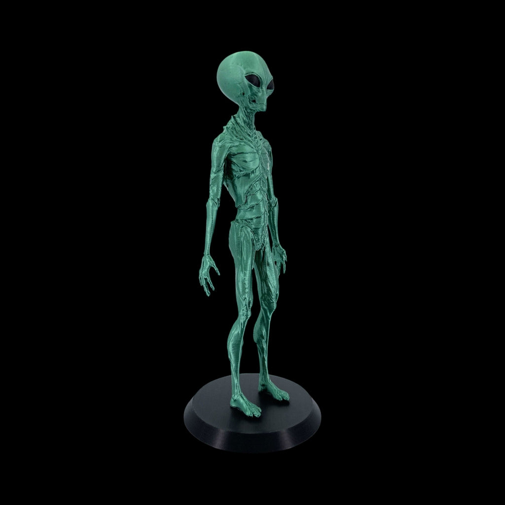 Insectoid Alien Figurine – 10"–12" — view 8, 3D printed replica on black background