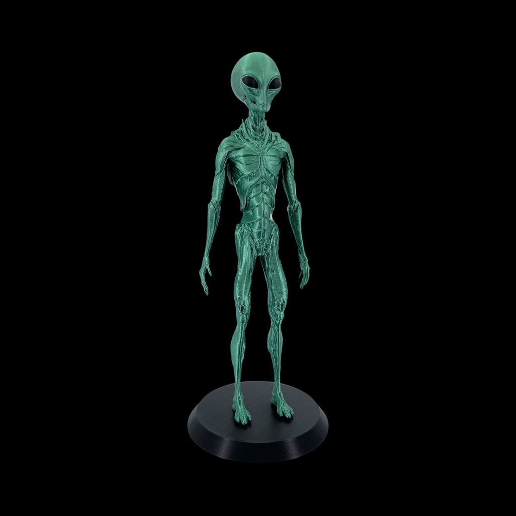 Insectoid Alien Figurine – 10"–12" — view 10, 3D printed replica on black background