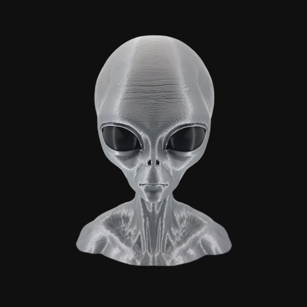 Grey Alien Head Bust – 4"–12"