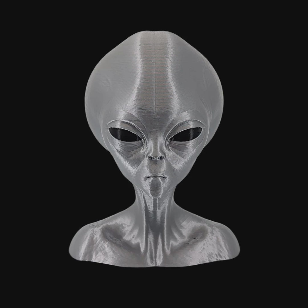 Roswell Grey Alien Bust – 4"–12"