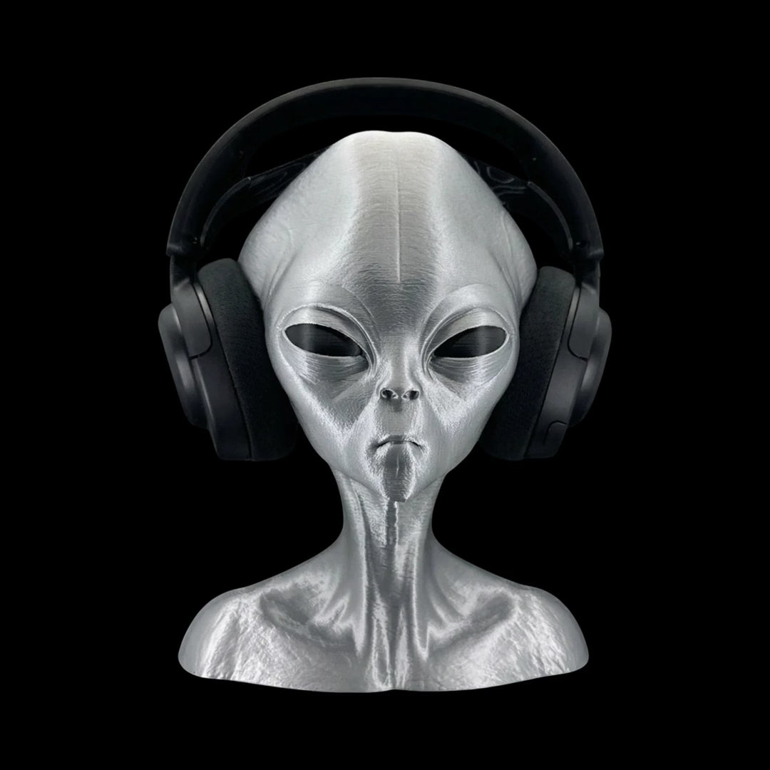 roswell grey alien headphone stand product video