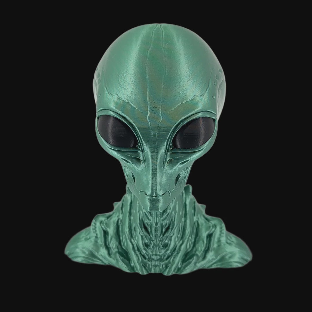 Insectoid Alien Head Bust – 4"–10"