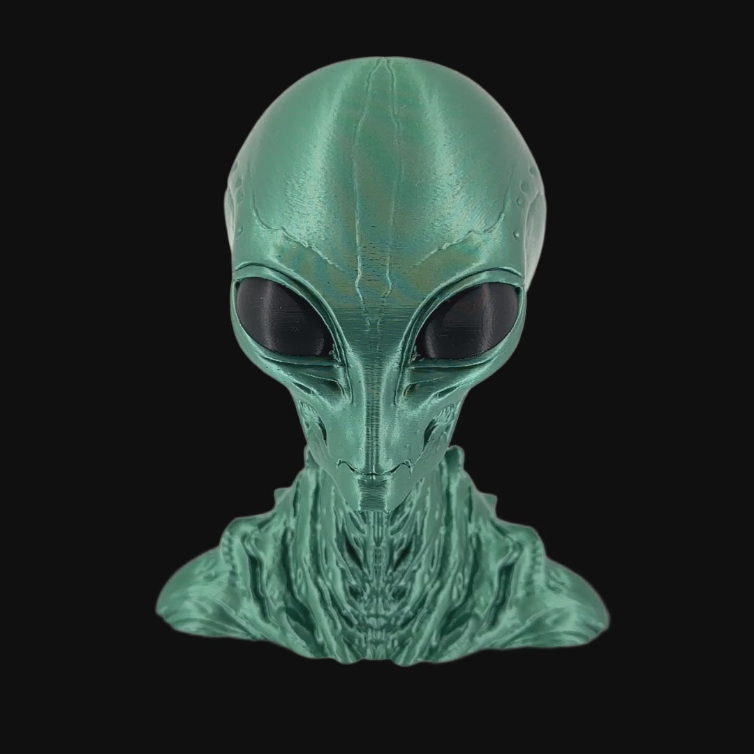 Insectoid Alien Head Bust – 4"–10"