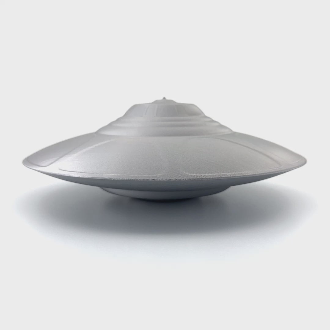 Area 51 Bob Lazar S4 Sport Model UFO, Alien Craft v2, Extraterrestrial Spaceship, 4 Sizes, Silver Grey, Sci-Fi Collectible, UFO Decor