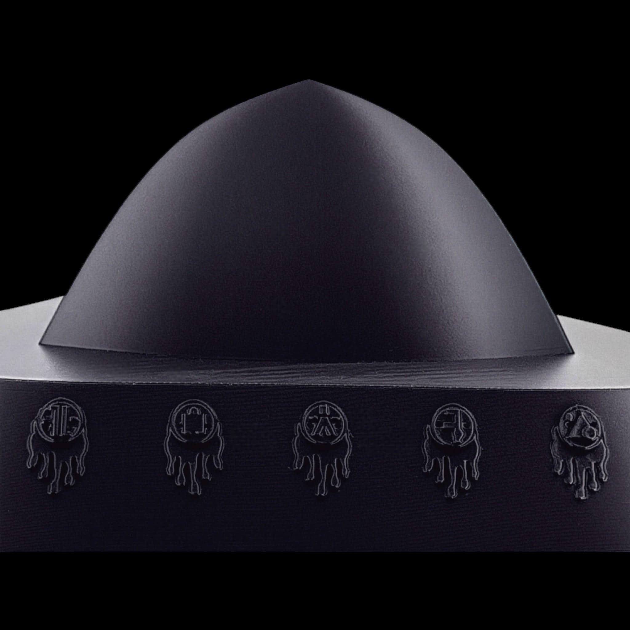 Rendlesham Forest UFO – 4"–10" — view 10, 3D printed replica on black background