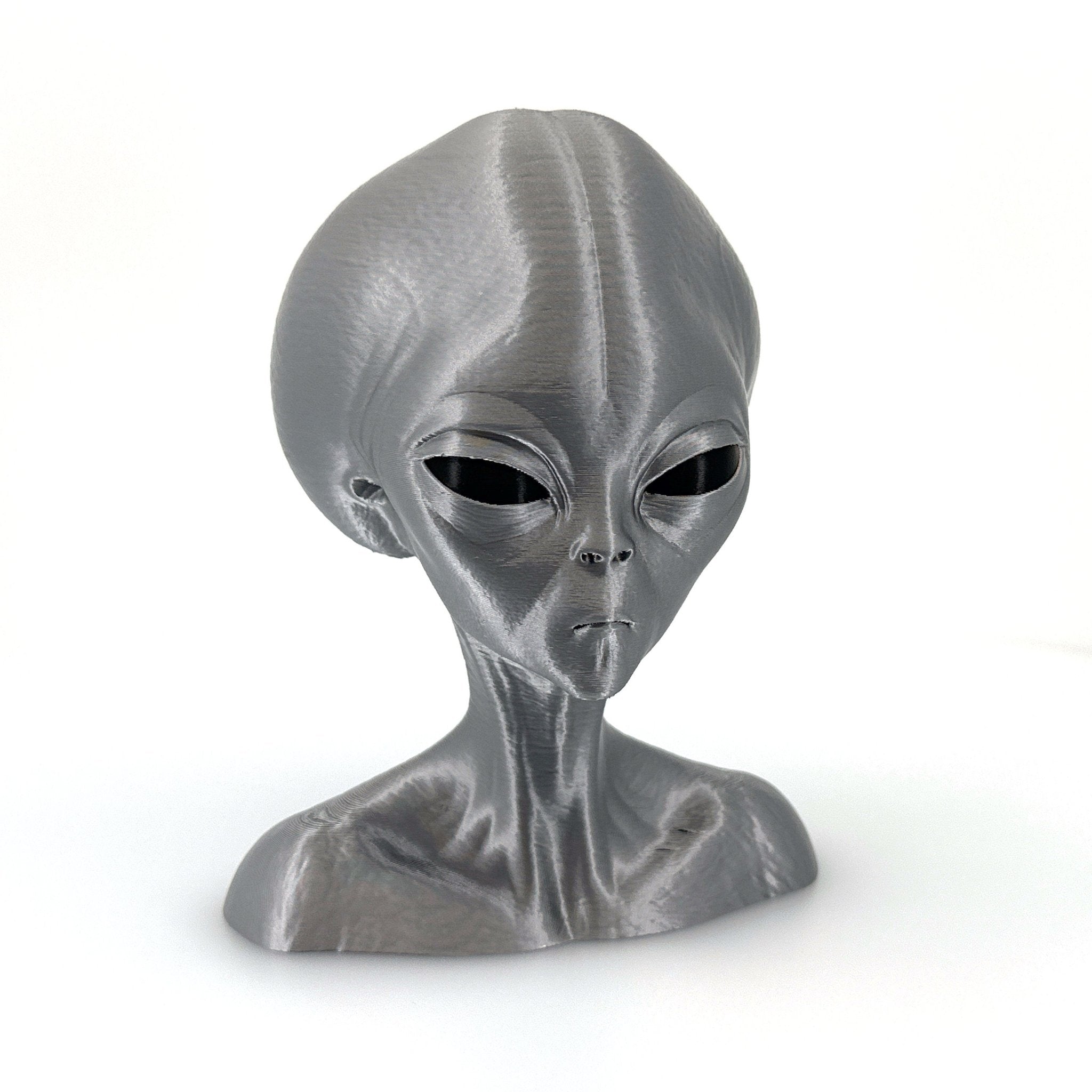 Roswell Grey Alien Bust – 4"–10" - UFODesigns3D