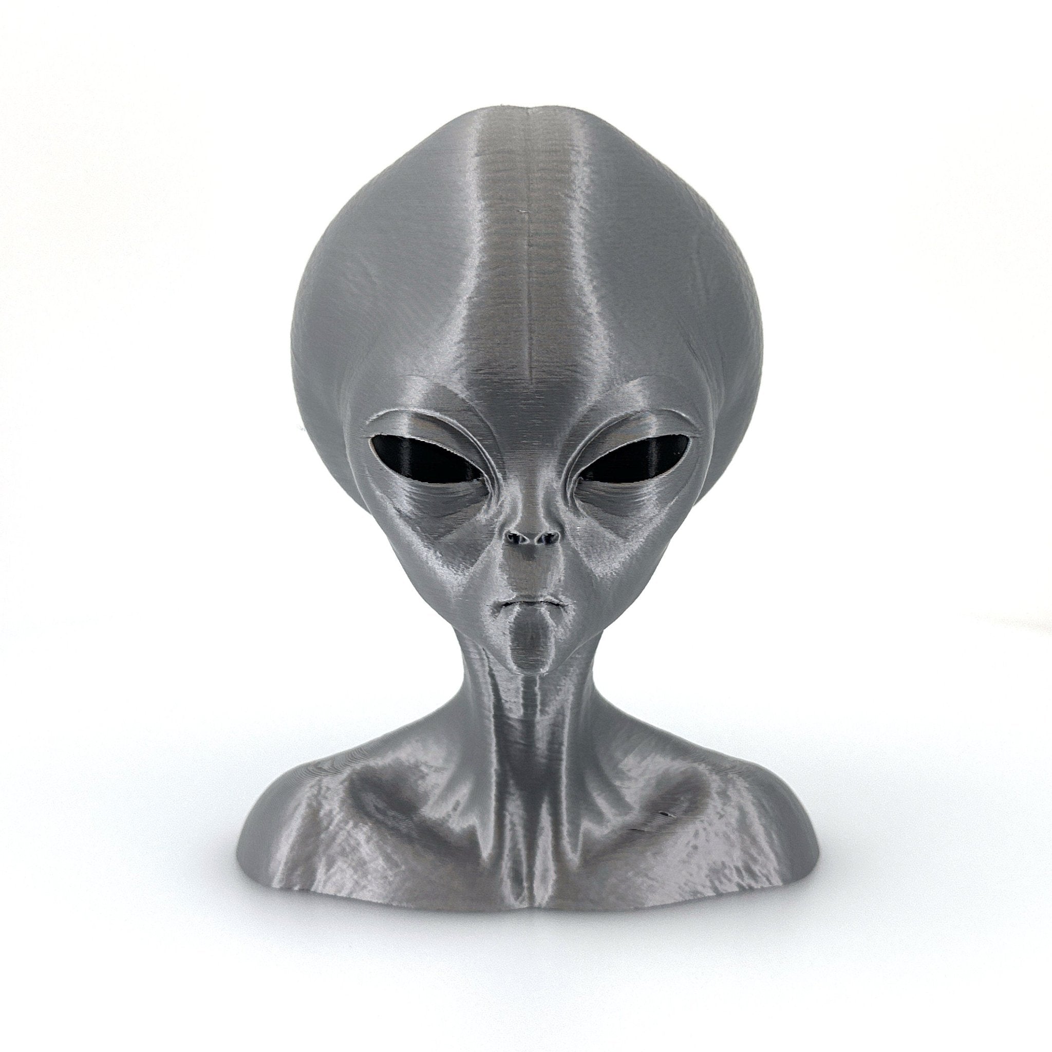 Roswell Grey Alien Bust – 4"–10" - UFODesigns3D