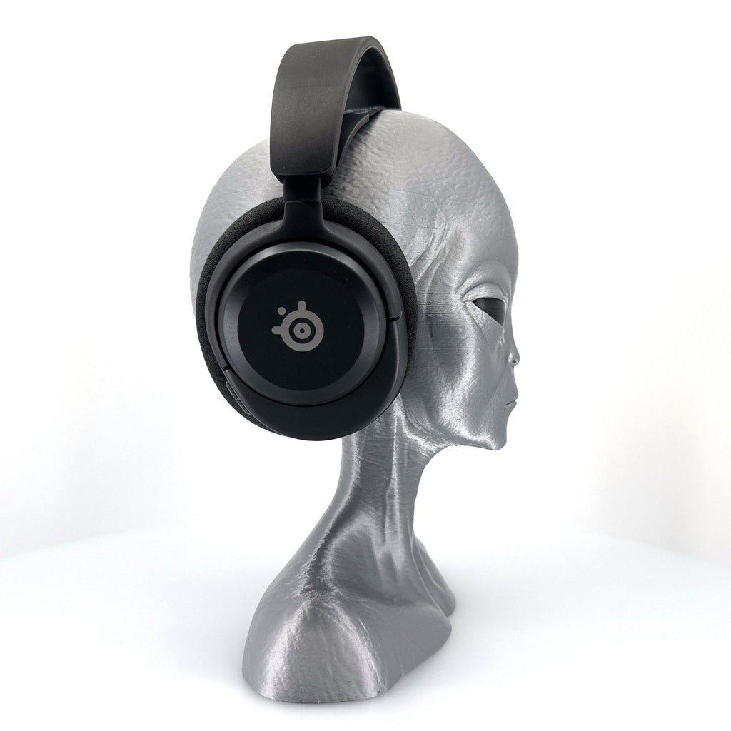 Roswell Grey Alien Headphone Stand 12" Tall