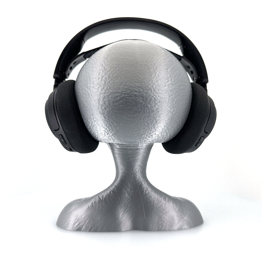 Roswell Grey Alien Headphone Stand 12" Tall