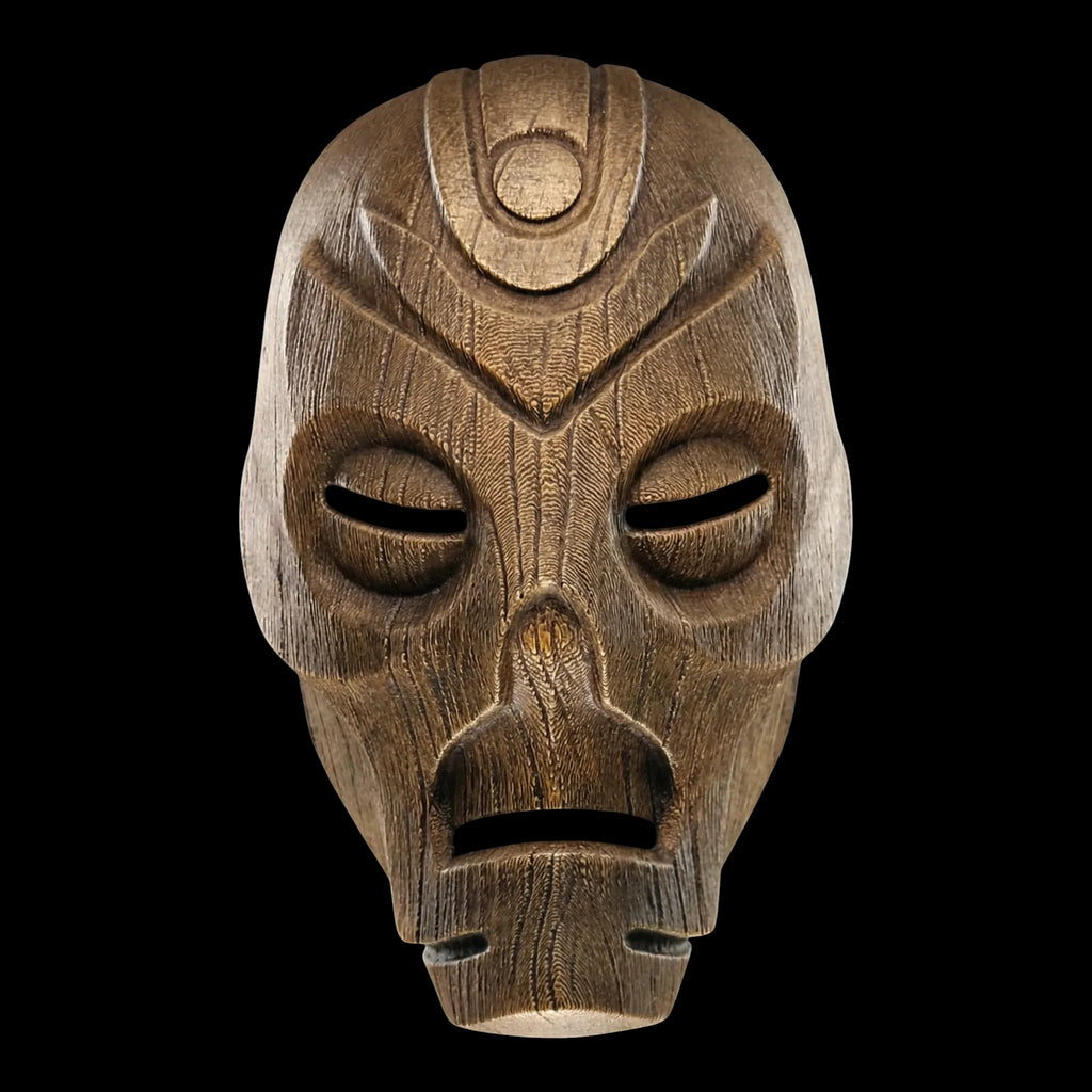 Dragon Priest Wooden Mask Wearable - 3D Printed by UFODesigns3D