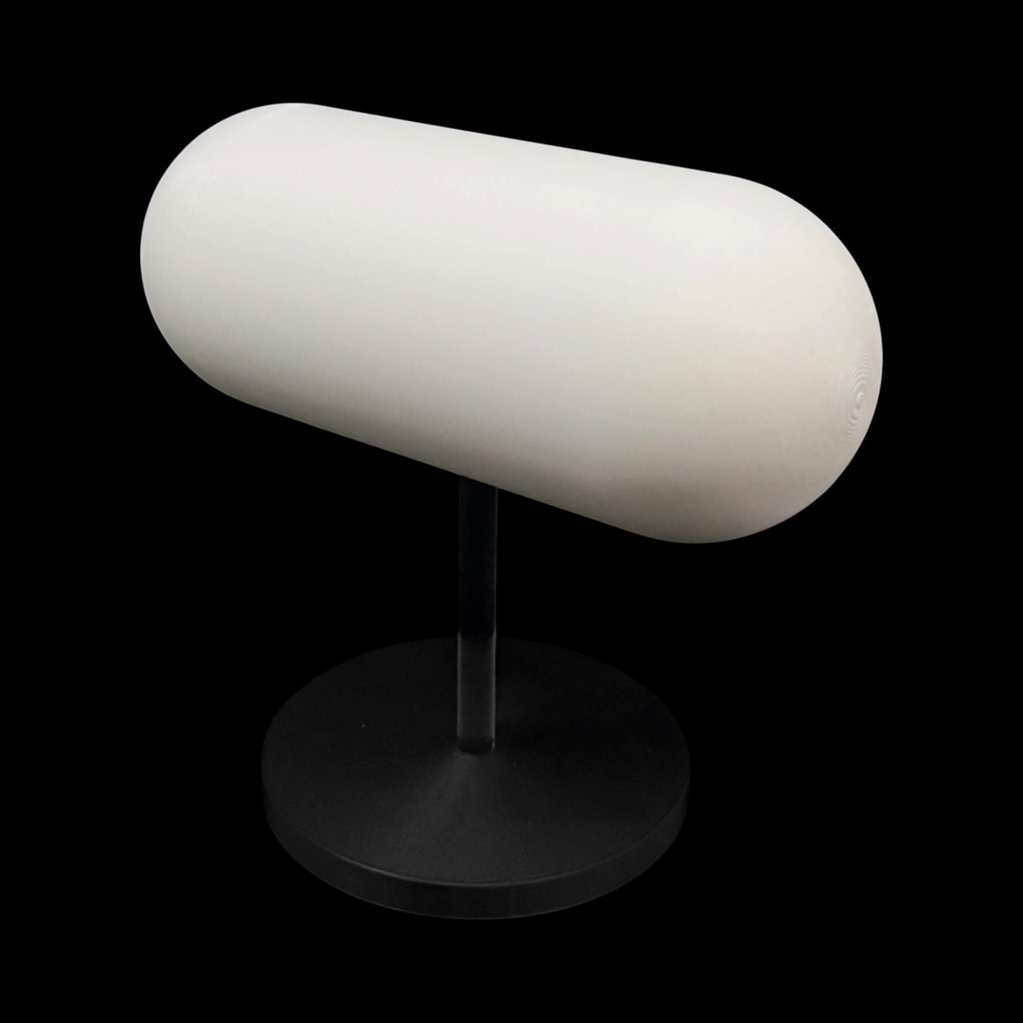Tic Tac UFO – USS Nimitz Encounter – 4"–10" — view 3, 3D printed replica on black background