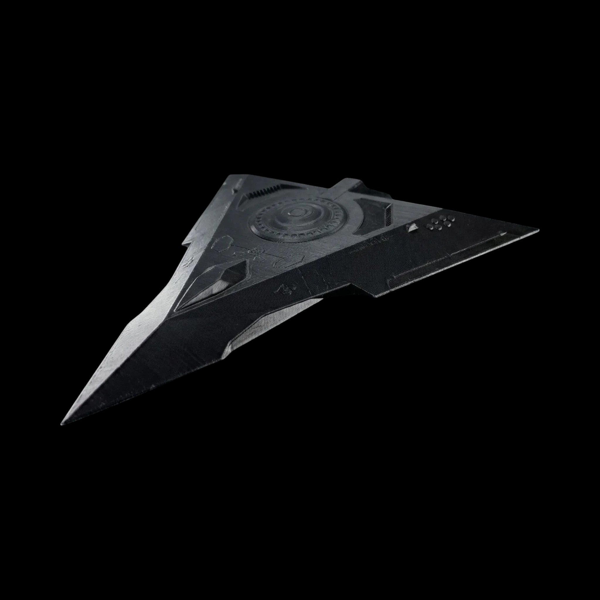 TR-3B Black Manta Triangle UFO 6 to 12 Inch Sizes - 3D Printed by UFODesigns3D