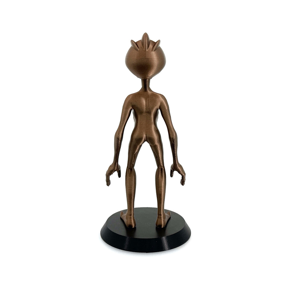 Varginha Alien Figurine – 10" — view 9, 3D printed replica on black background